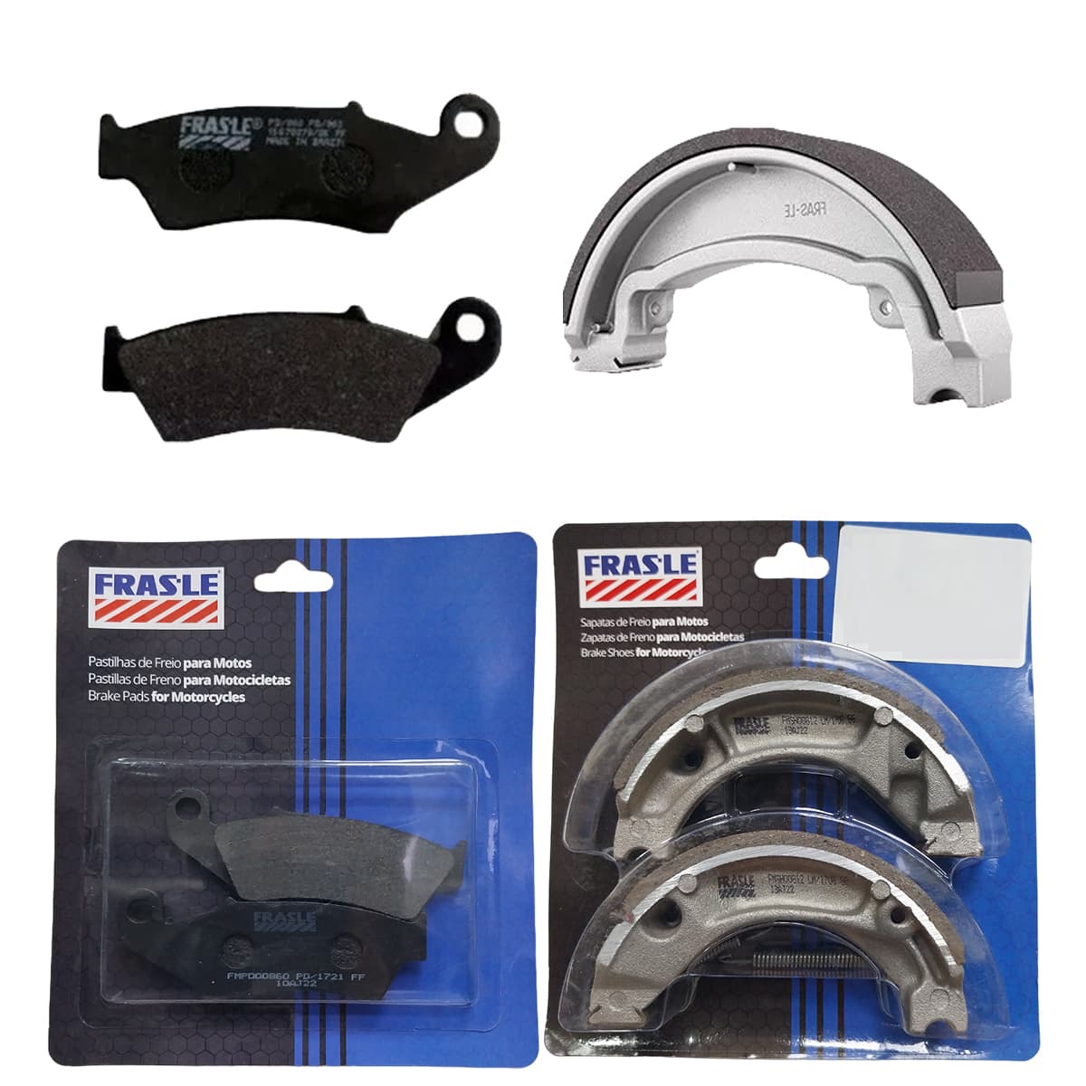KIT FRAS.LE ZAPATA + PASTILLA FRENO HONDA XR 150 (LH-812-CPP + FMPD00860)