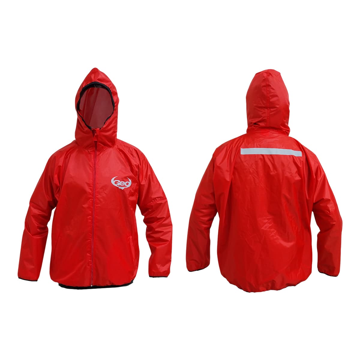 CAMPERA ROMPEVIENTO GEO ROJO T.L