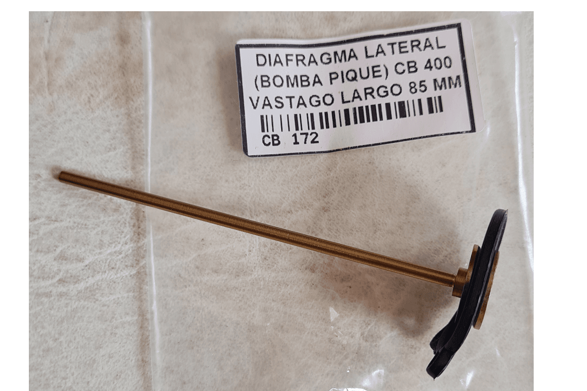 DIAFRAGMA DE CARBURADOR LATERAL XR 250 – CG125 (LARGO VASTAGO 95MM)