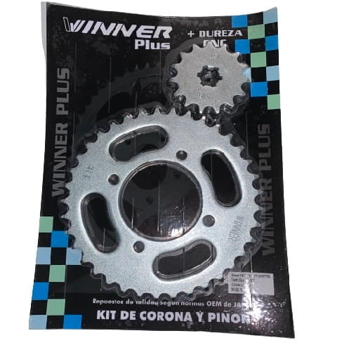 CORONA Y PIÑON YAMAHA NEW CRYPTON 37T - 15T ZINCADA ( EN BLISTER )